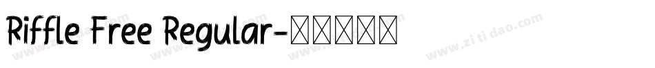 Riffle Free Regular字体转换
